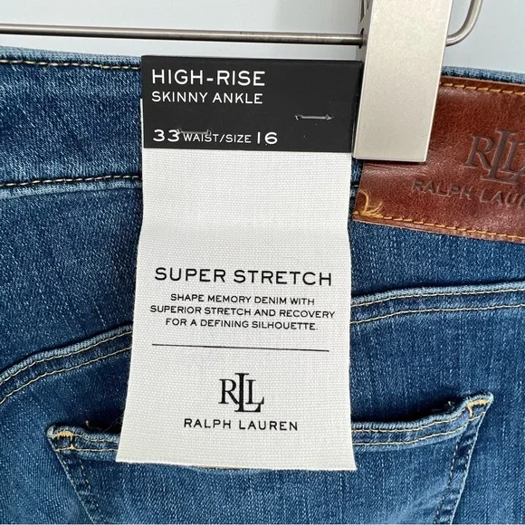 Ralph Lauren high rise skinny ankle size 16/33 EUC - Picture 3 of 6